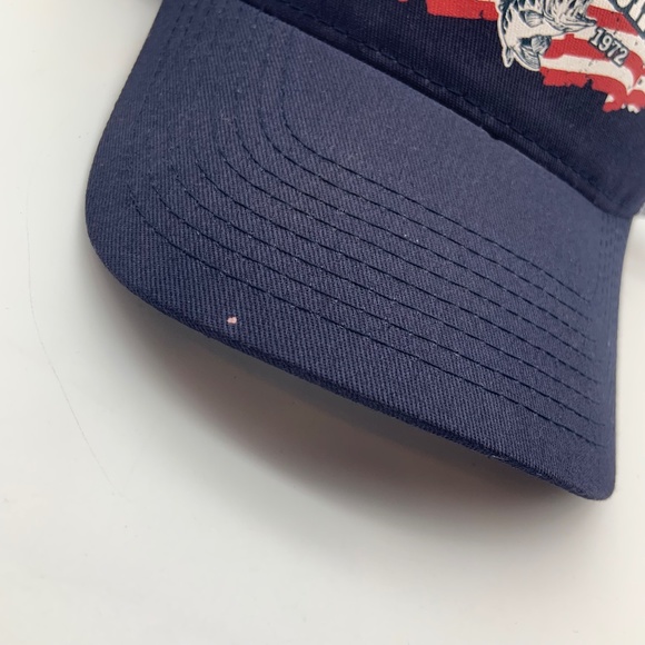 Bass Pro Shop American Flag Fishing Meshback Snapback in Navy/White - Picture 11 of 15